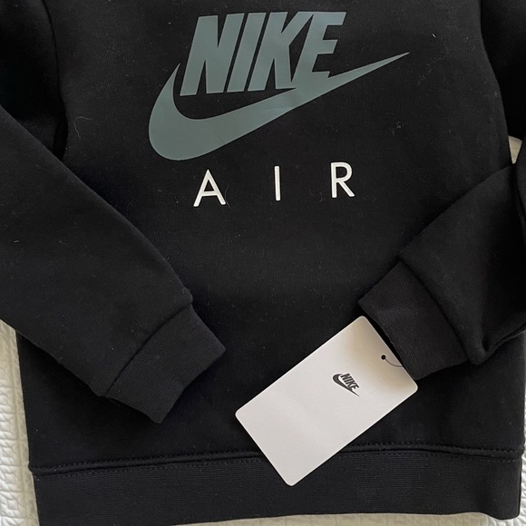 NWT Nike Toddler Black Hoodie Sweatshirt Size 24M - Picture 4 of 9